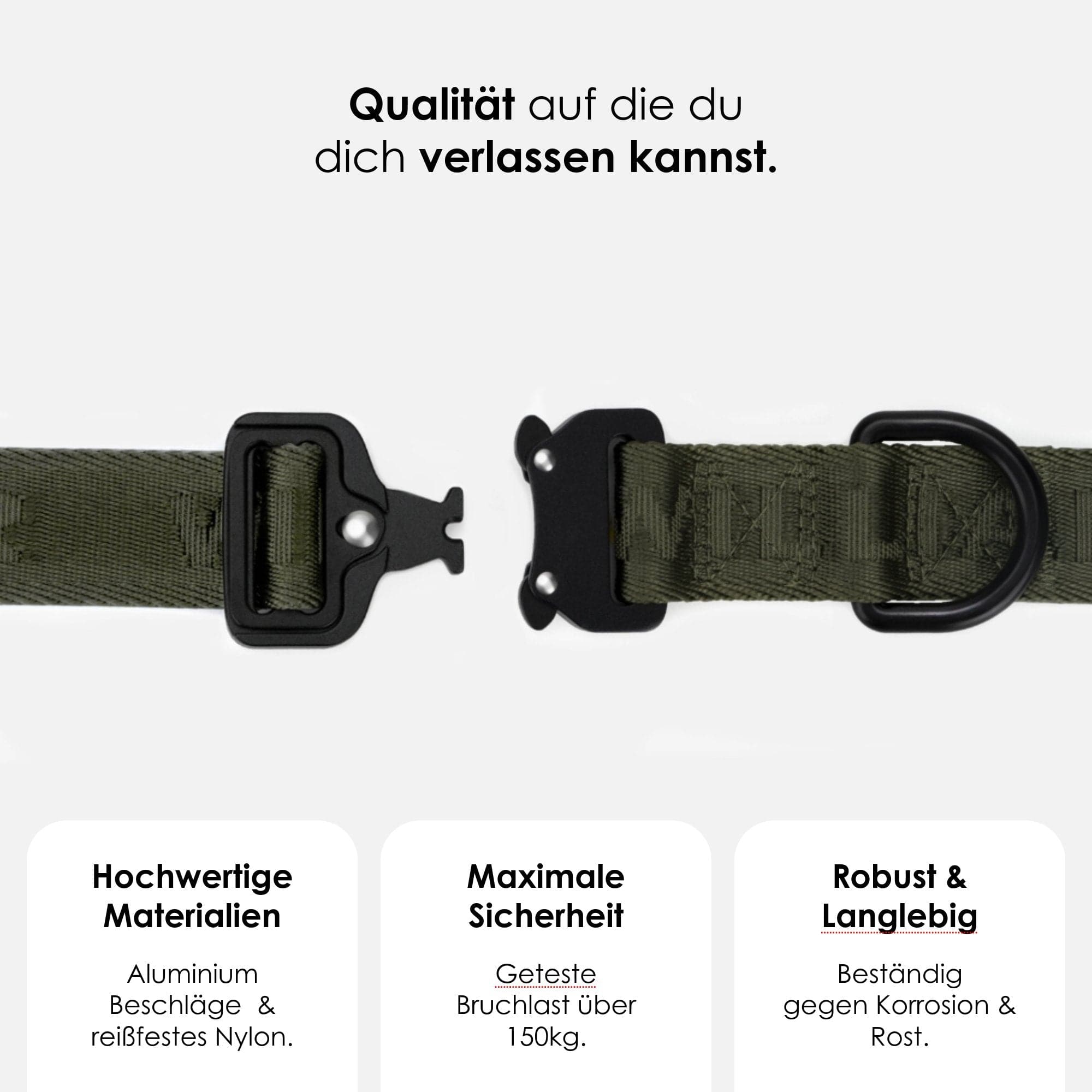 William Walker Jacquard Nylon Hundehalsband Forest (grün)