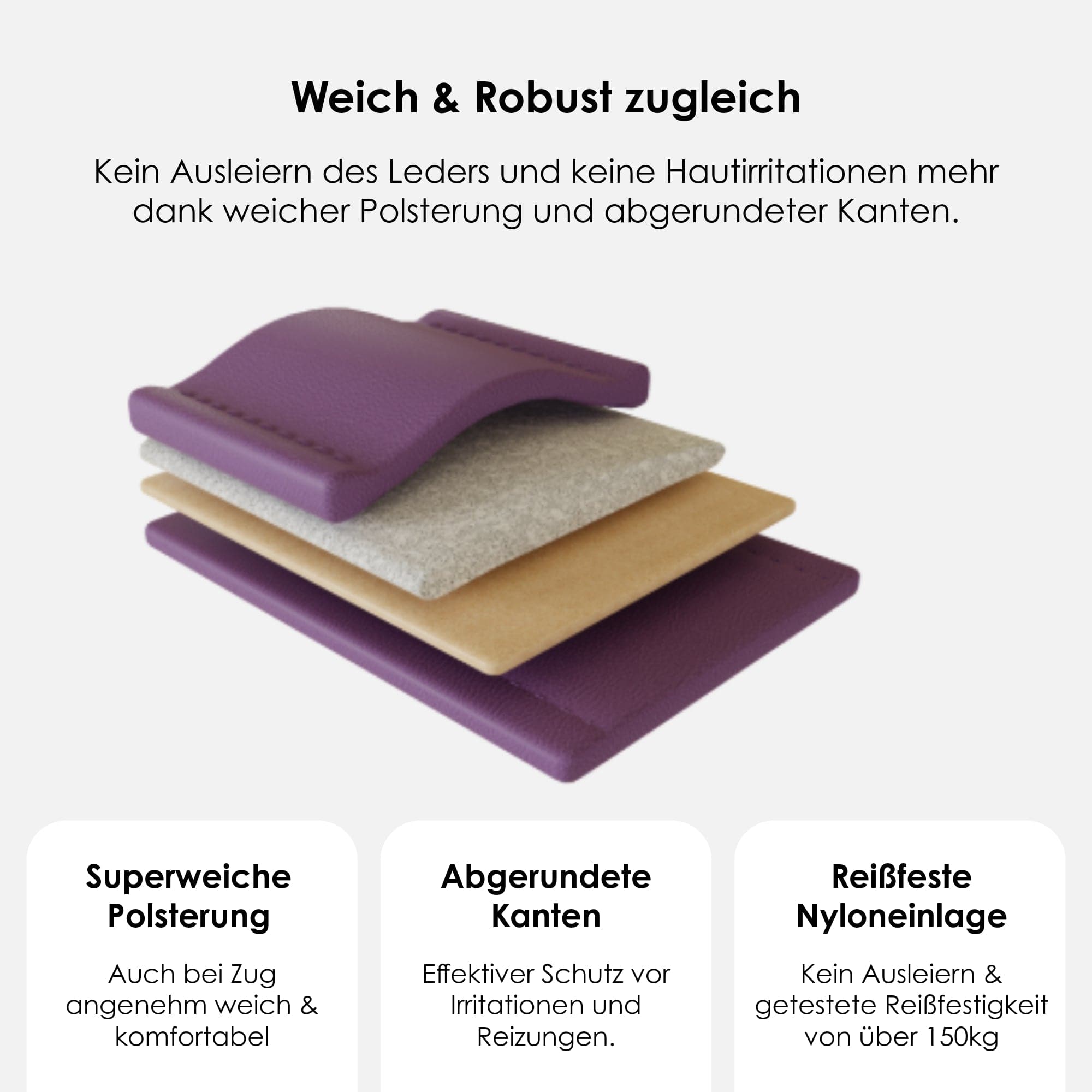 William Walker Leder Hundehalsband Lavender (Lila)