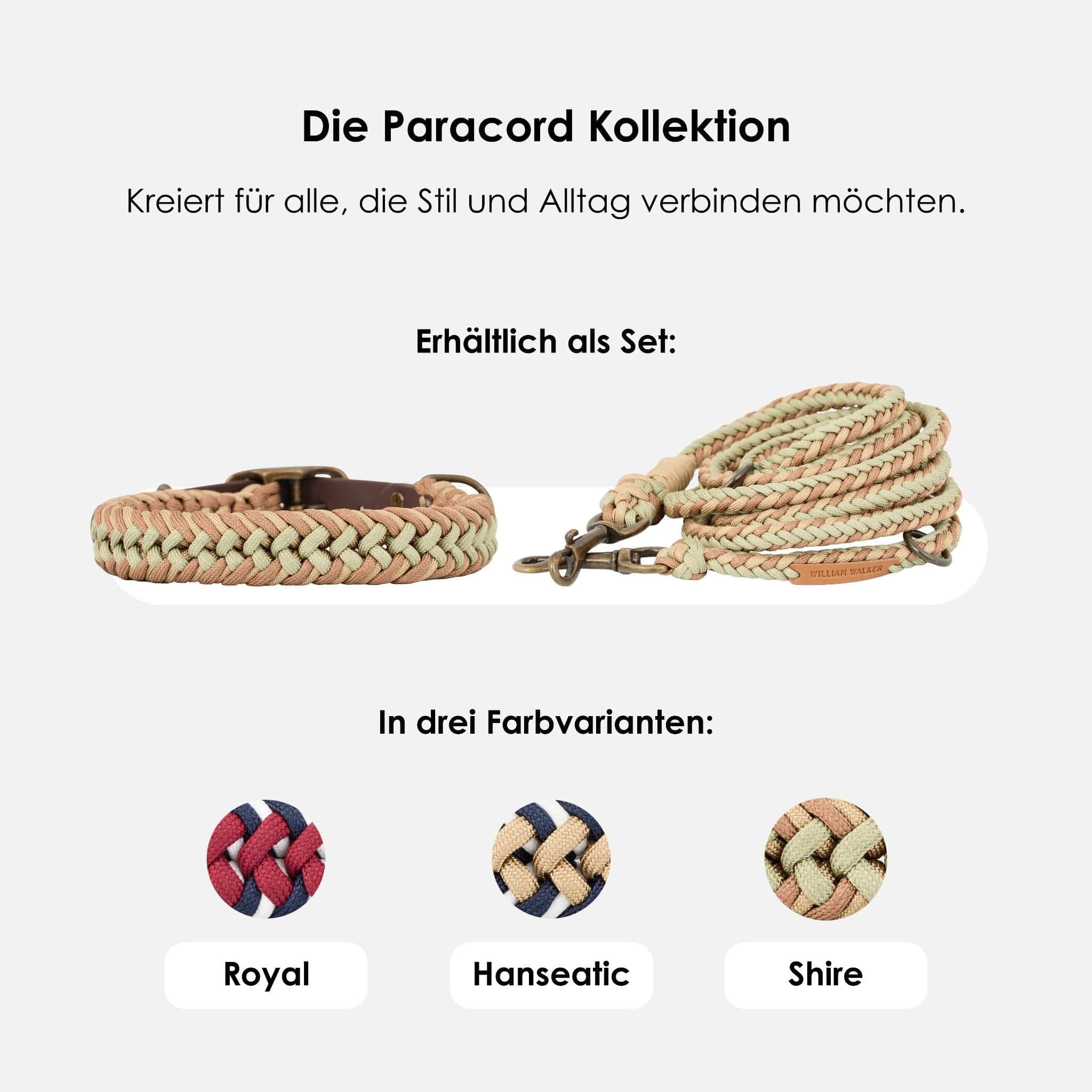 William Walker Paracord Hundeleine Shire // Limited