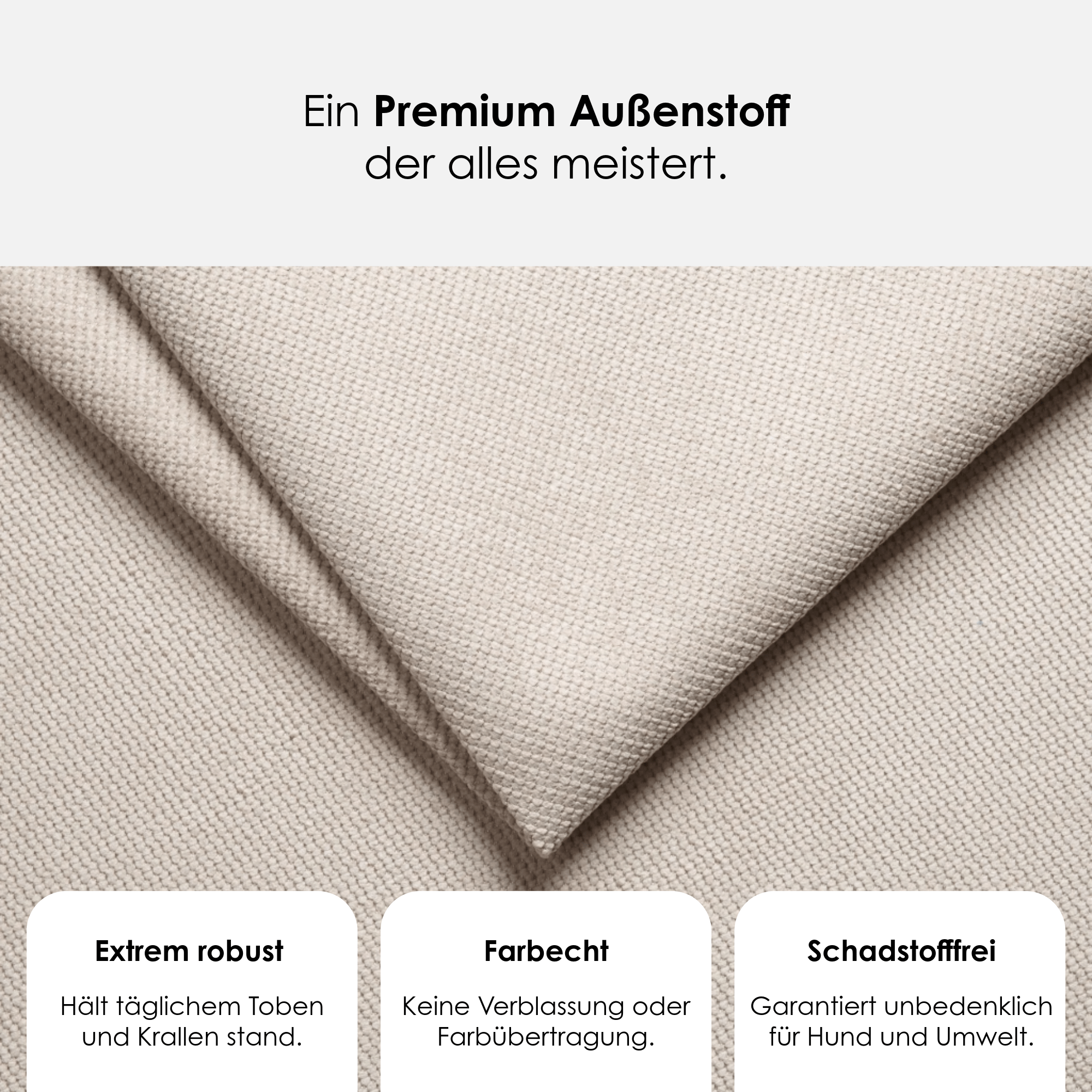 William Walker Orthopädisches Hundebett Sand (Beige)