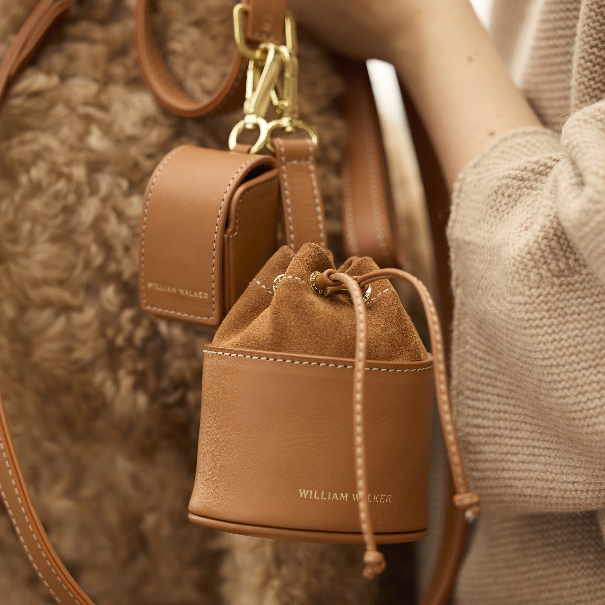 William Walker Kotbeutelspender Caramel