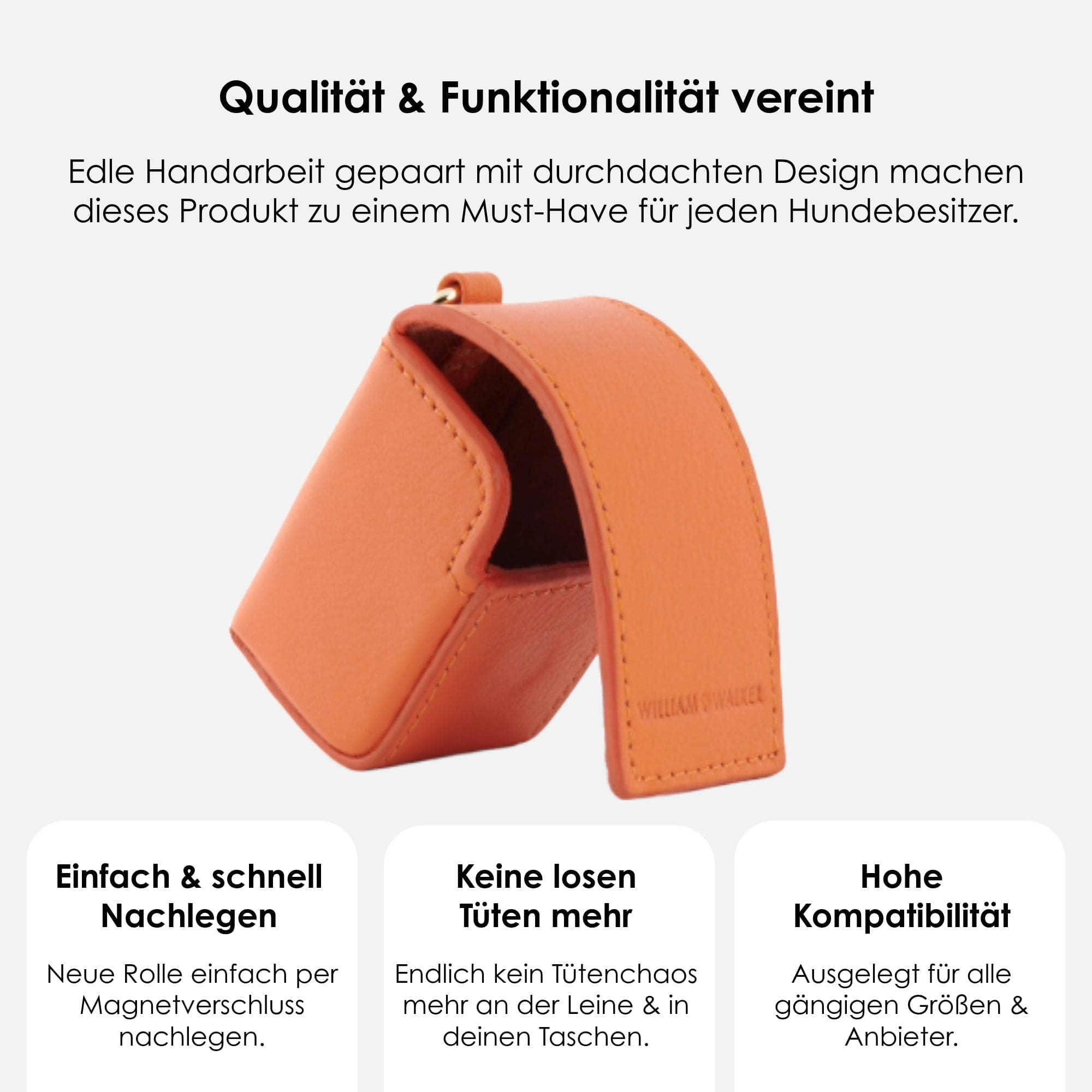 William Walker Kotbeutelspender Amber (Orange)