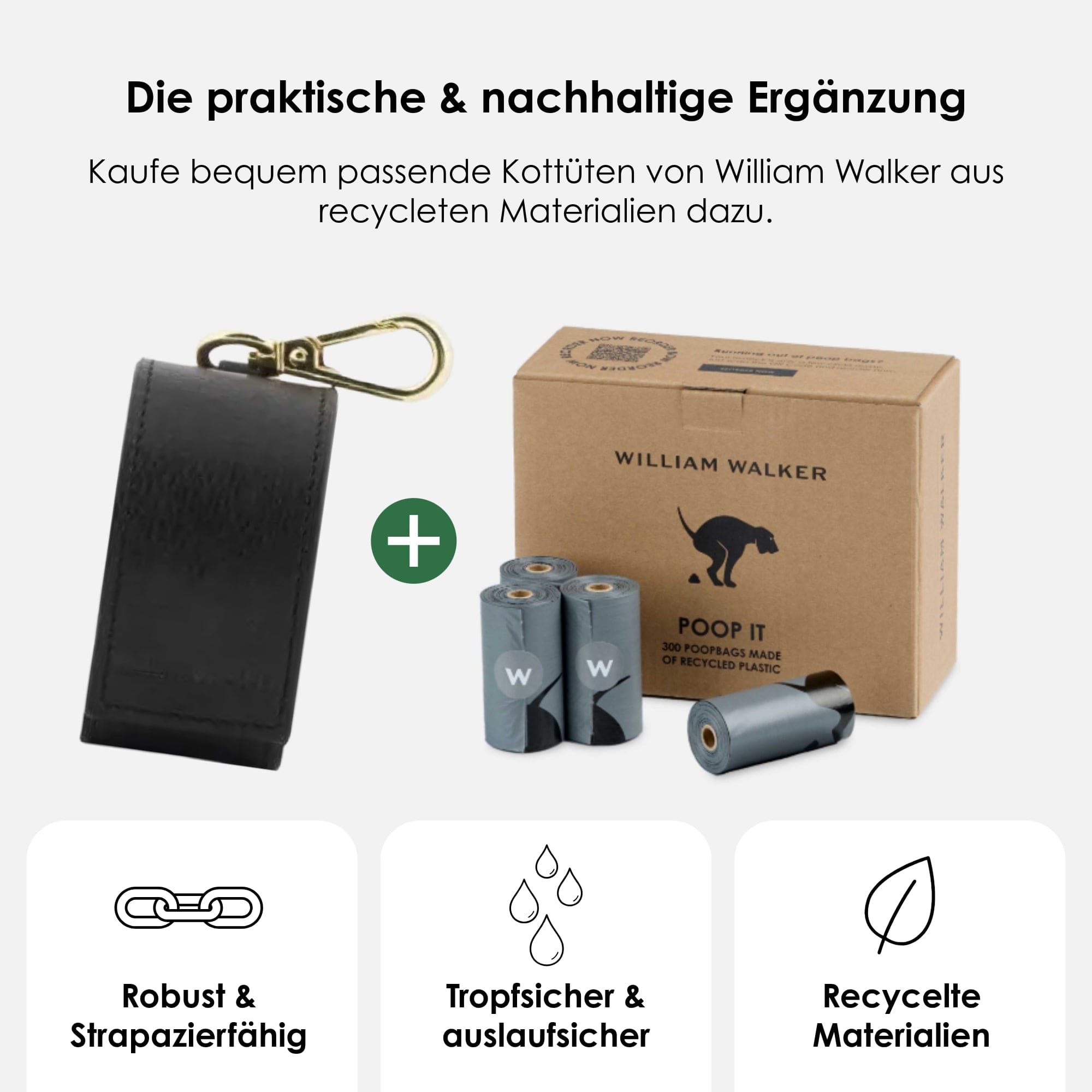 William Walker Kotbeutelspender Noir (Schwarz)