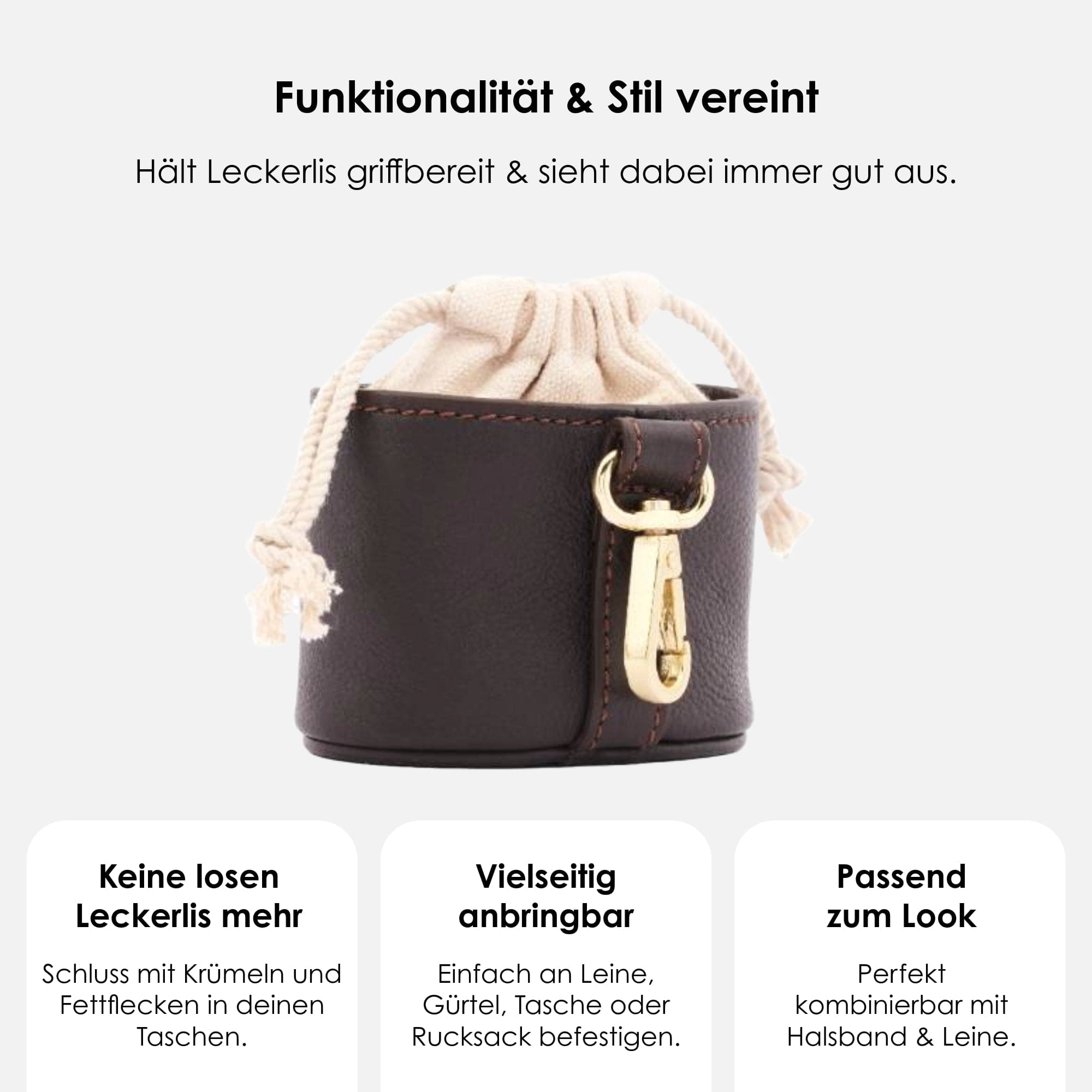 William Walker Leckerlibeutel Earth (Braun)