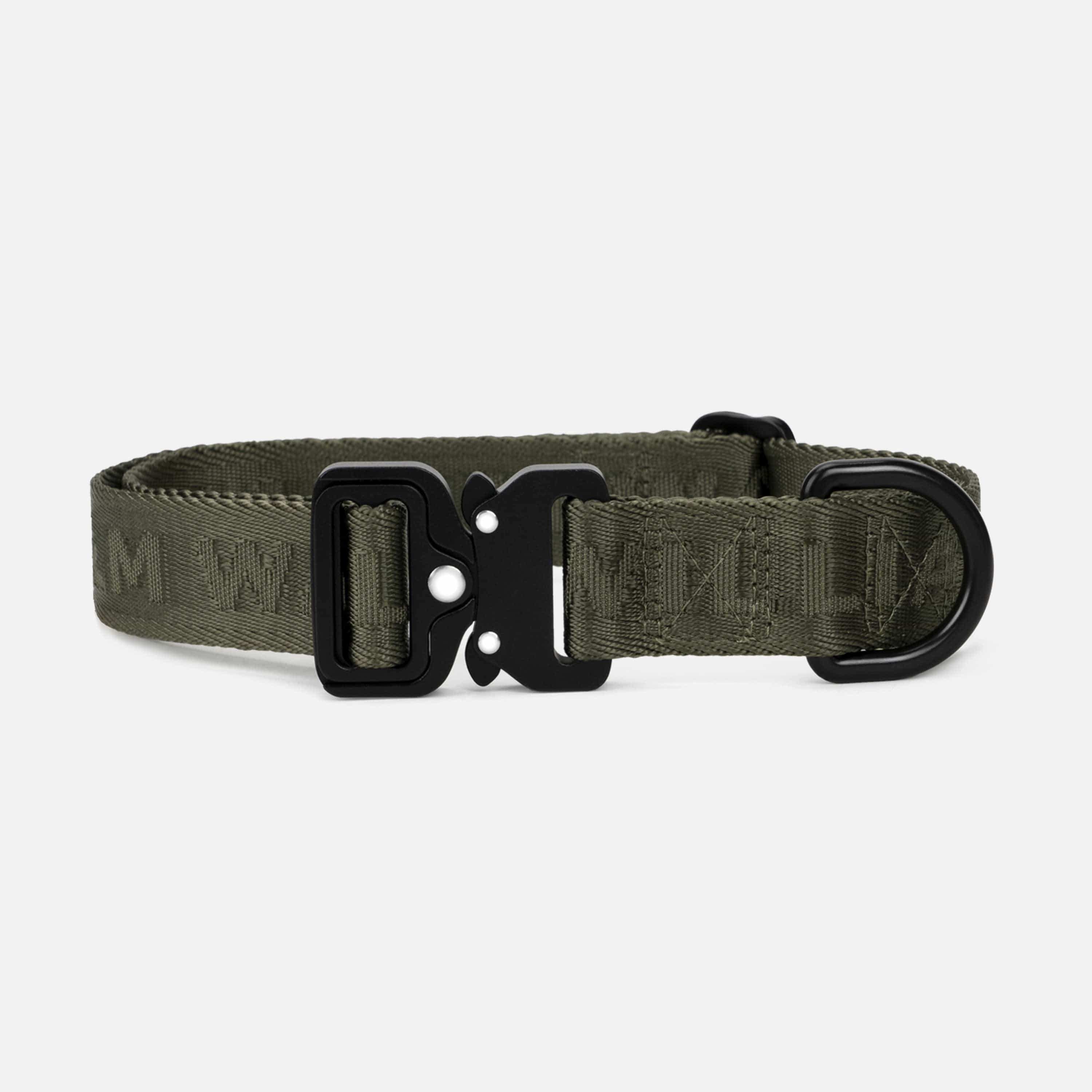 William Walker Jacquard Nylon Hundehalsband Forest (grün)