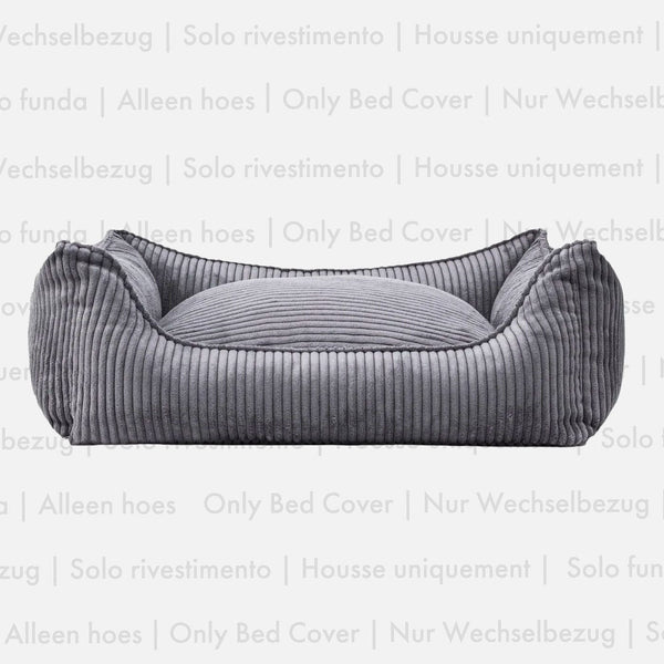 Funda de recambio para cama para perros Cord Charcoal