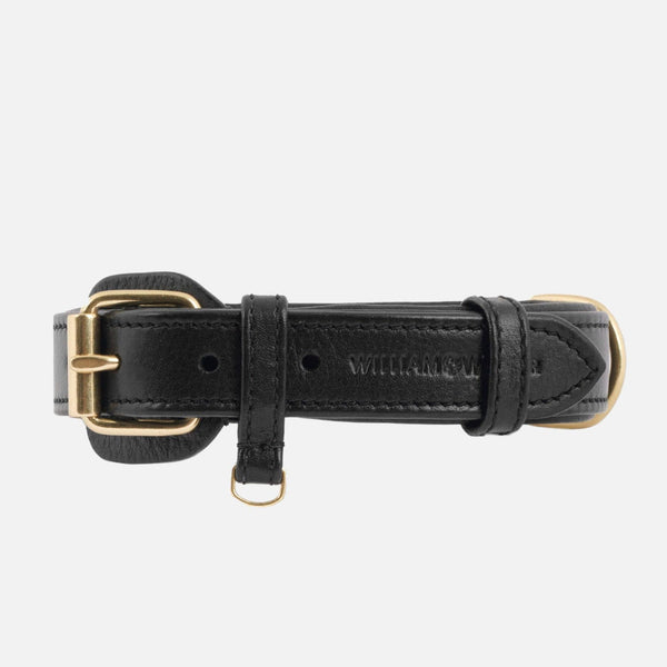 Collar para perros de cuero Noir (Negro)