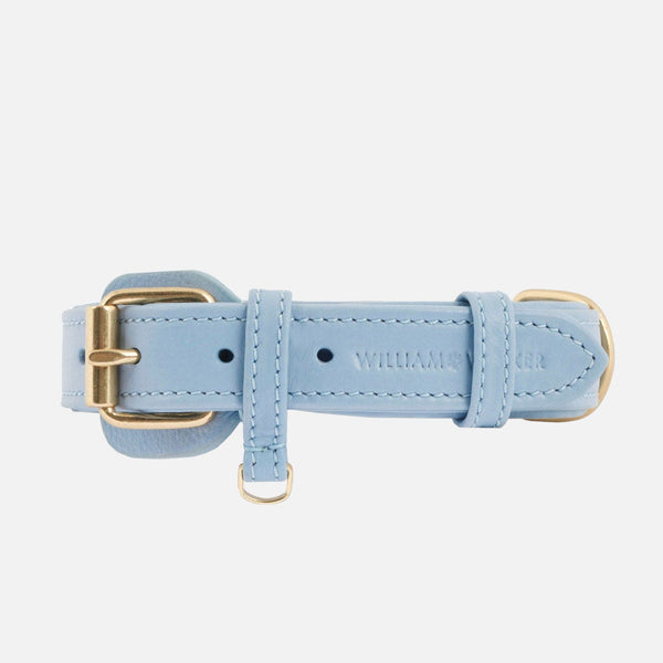 Collar para perros de cuero Sky (azul bebé)