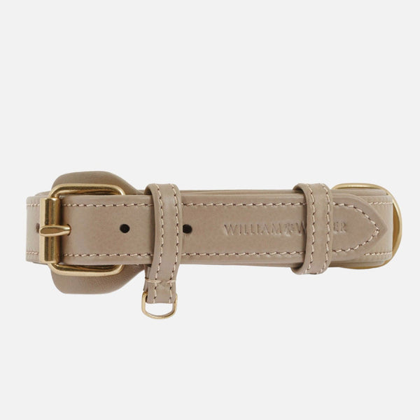 Collar para perros de cuero Sand (Beige)