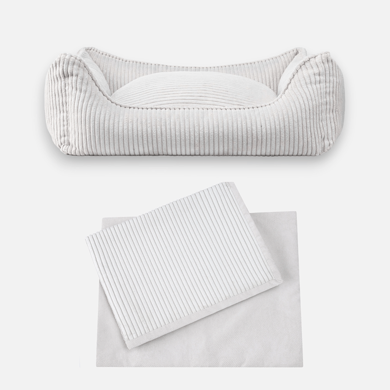 William Walker Orthopädisches Hundebett Cord Moonlight Bundle