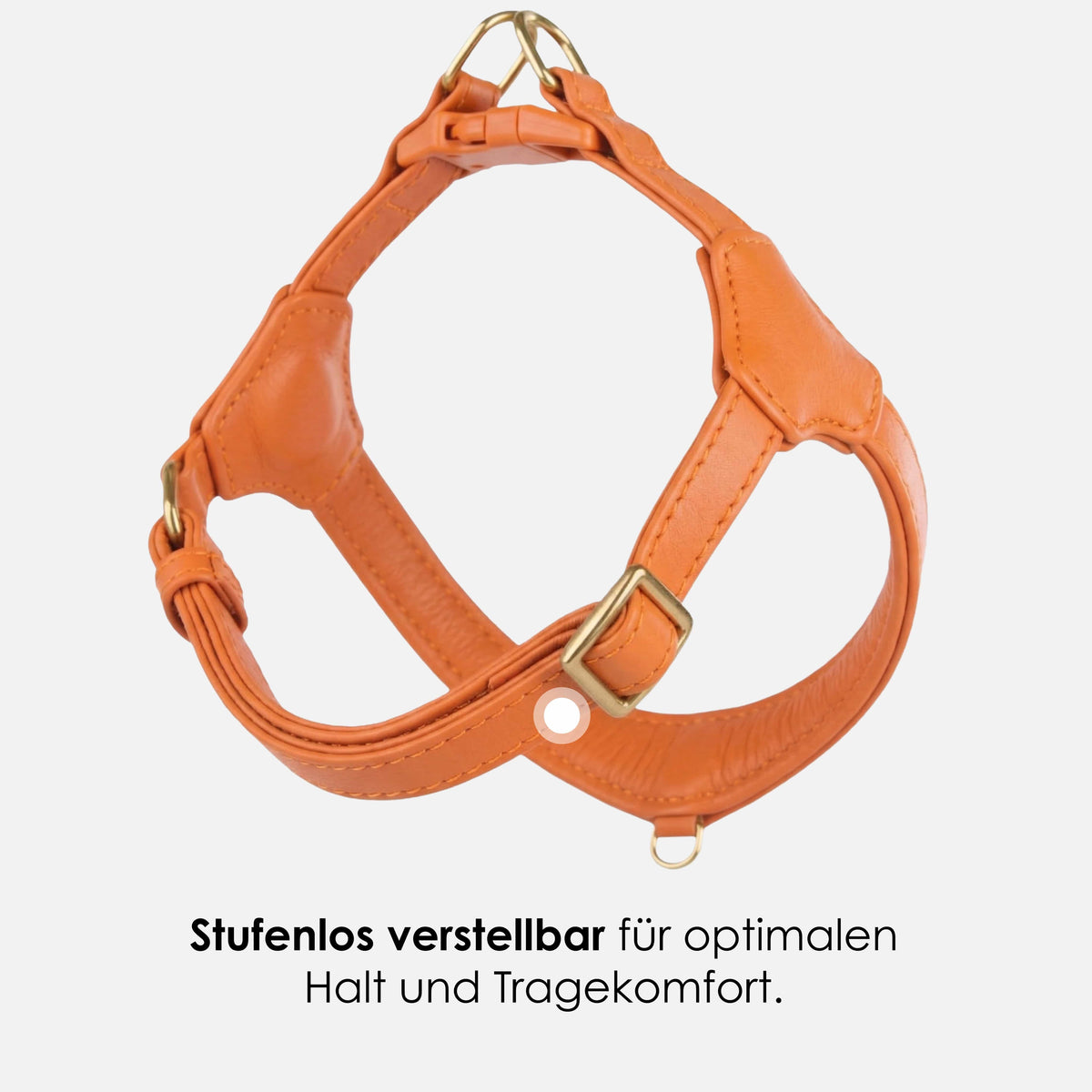 William Walker Pettorina in Pelle Step-In Pico per Cani Piccoli Amber (orange) / 1
