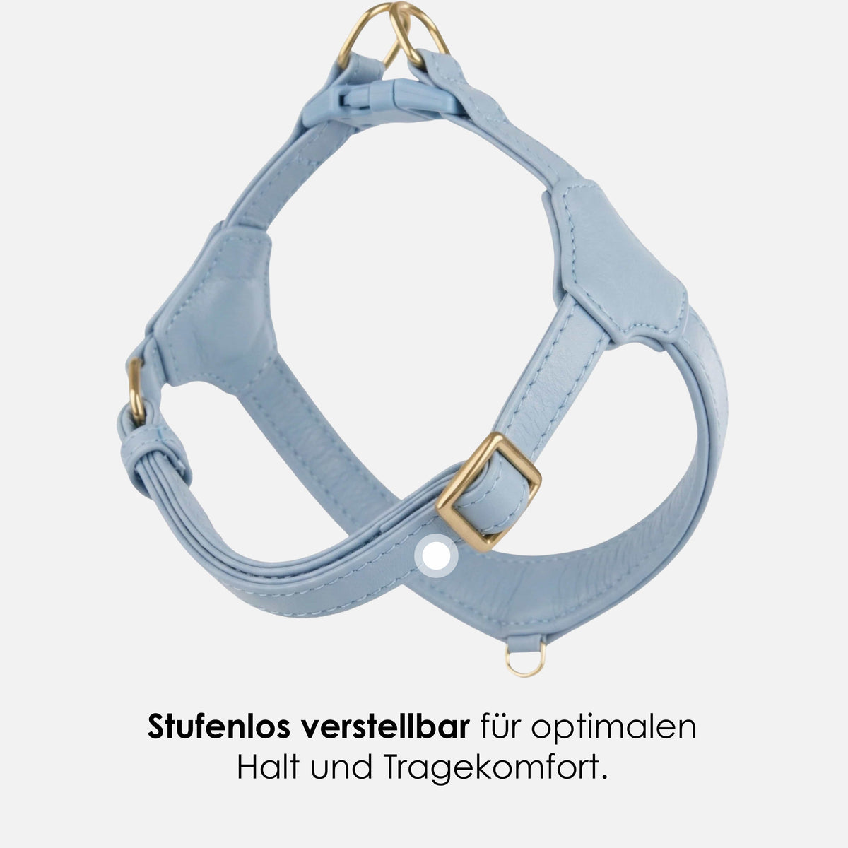 William Walker Pettorina in Pelle Step-In Pico per Cani Piccoli Sky (hellblau) / 1