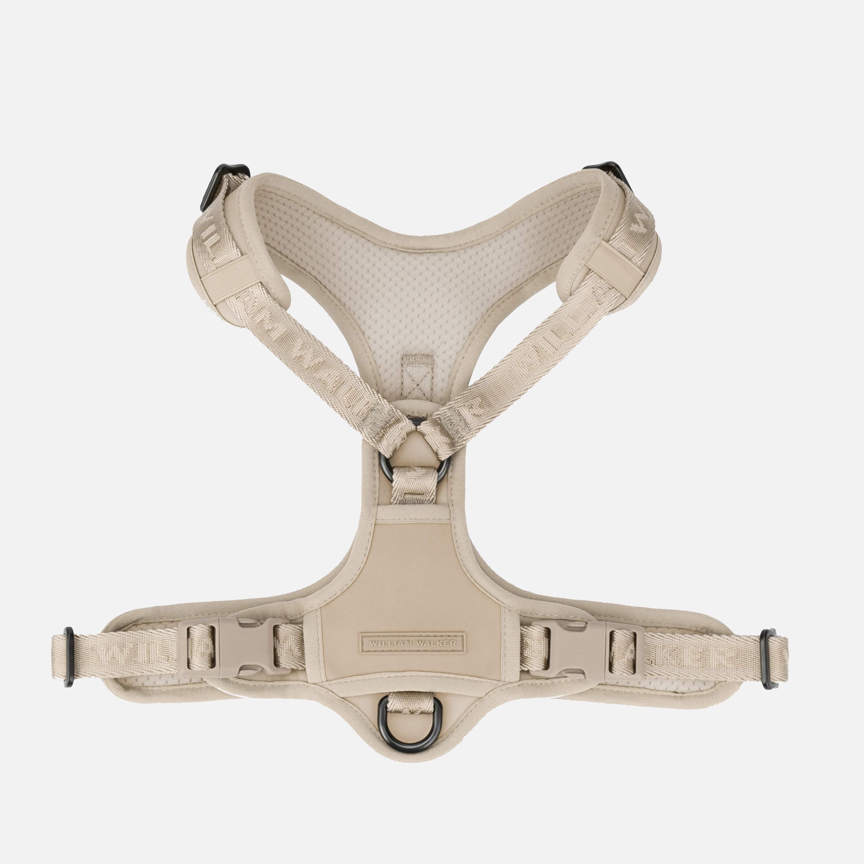 William Walker Hochwertiges Y-Hundegeschirr Sand (beige)
